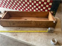 Wooden ammo box- see description