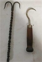 Two Vintage hooks