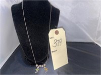 .925 STERLING SILVER NECKLACE WITH CHARMS MOTHER