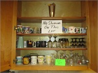 Contents of Kitchen Cabinet - Mugs & Glass Ware