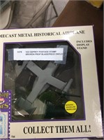 Diecast metal historical airplane