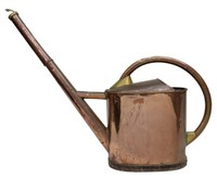 LARGE FRENCH COPPER & BRASS WATERING CAN