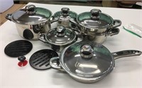 Swiss Royalty Haus 15pc Pot & Pans Set *Used