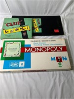 Vintage Monopoly and Clue Board Games