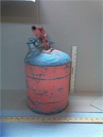 Vintage metal gas can