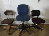 (3) Office Chairs W/ Wheels