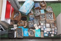 BOXES OF LAG BOLTS, NUTS ETC.