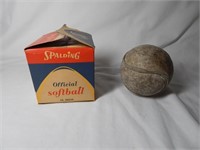 1930's Seamed & 1960's Spalding Softball