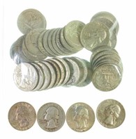 (40) U. S. Silver Quarters