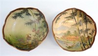 Two antique Satsuma porcelain bowls