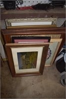Stack of Wall Art & Picture Frames