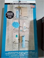 4-Tier Tension Rod Shower Caddy