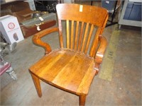 HOSKINS WOODEN ARM CHAIR
