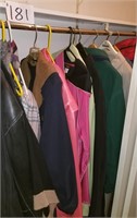 Hall Closet Full of Quality Coats, Leather,