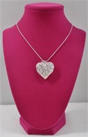 .925 Chain Heart Pendant Necklace