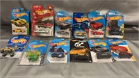 Hot Wheel Cars on cards qty 12