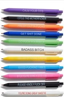 (New) 11PCS gel pens, Retractable Pure Color