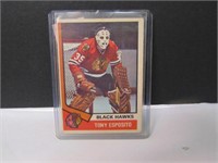 1975 Tony Esposito All Star Hockey Card