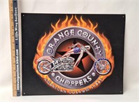 ORANGE COUNTY CHOPPERS Metal Sign