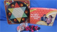Vintage Chinese Checkers Board/Marbles, Vintage