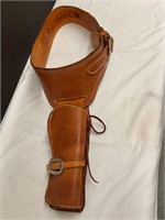 Leather holster and belt