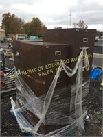 (3) BROWN METAL FILE CABINETS