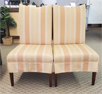 (2) Striped Pattern Chairs