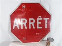 Panneau de signalisation "Arrêt", 24x24