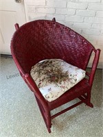 Red rocking chair
