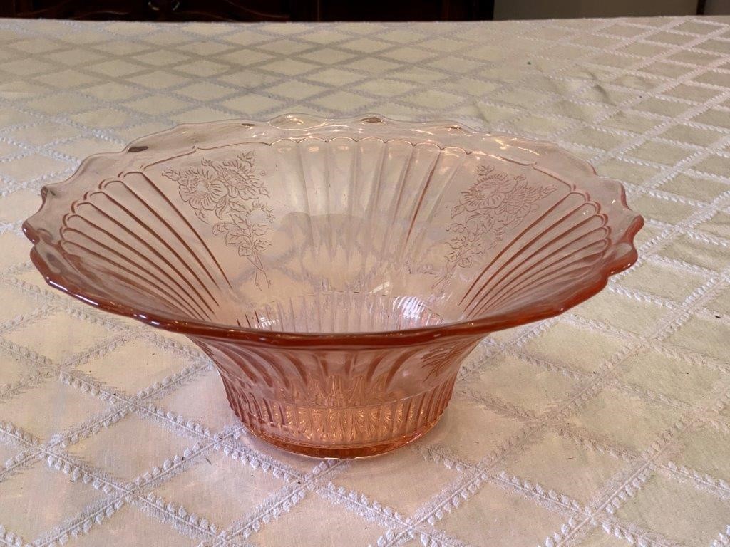 Miss America Pink Depression Glass Bowl