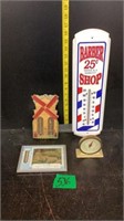Barber Shop Thermometer, German Thermometer,
