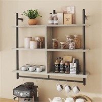 E9261  Bestier 41" Floating Shelf with 4 Cube Disp