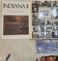 Mixed Lot of 9 VTG Books Civil War/Atlas & More