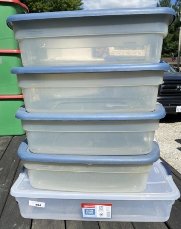 5 Totes w/ Lids