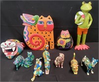 Animal figurines box lot