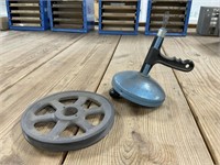Drain Snake and 8 Inch Pulley Wheel