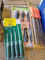 SCREW DRIVER SETS, CHAIN SAW FILE SET