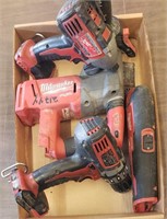 Assorted Milwaukee Battery Tools, No Batteries
