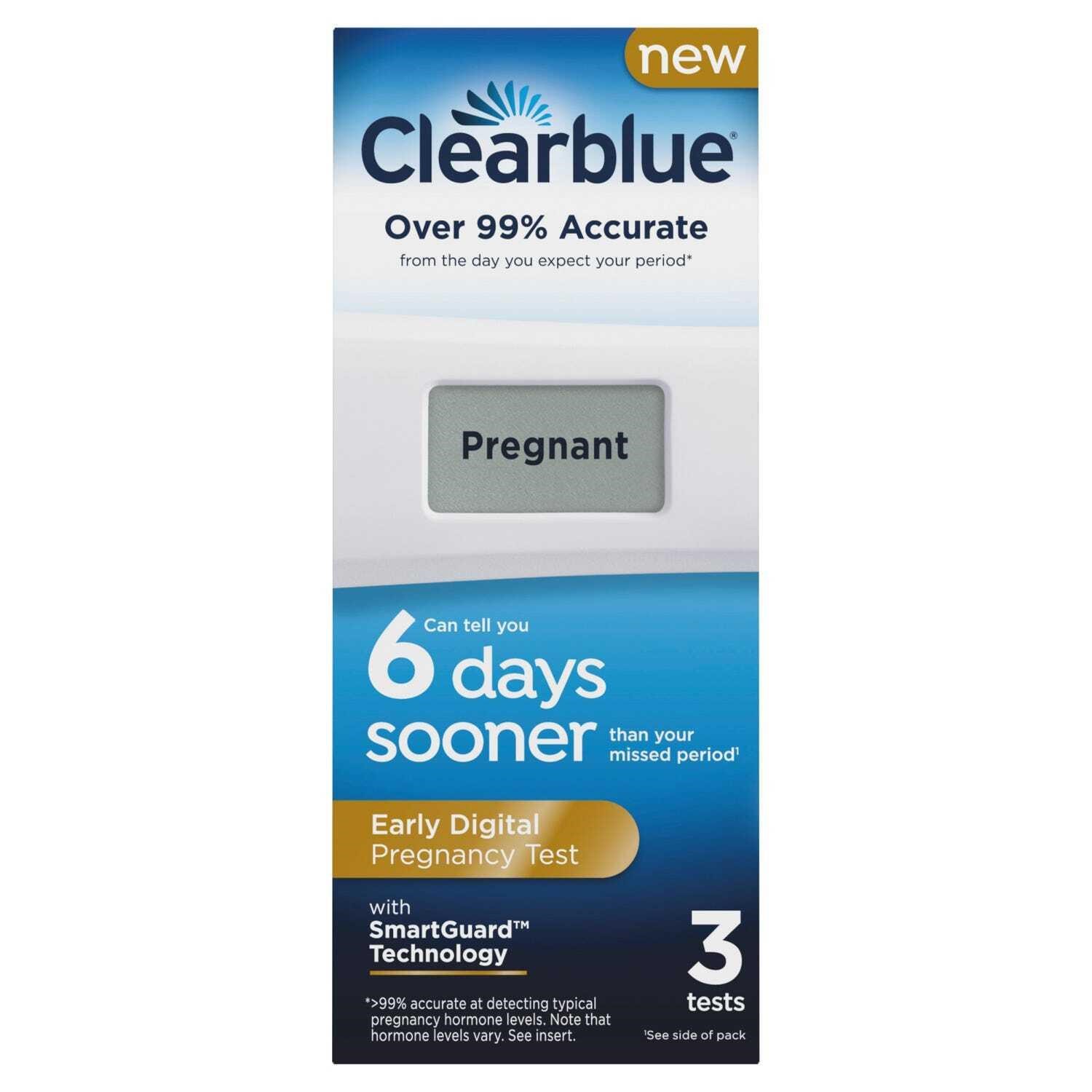 Clearblue Early Digital Pregnancy Test - 3 ct