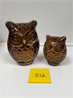 NEW Illuminated Glass Owls