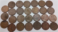 1950s Wheat Pennies with D and S mint marks qty 27