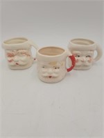 VTG SANTA Ceramic Mugs