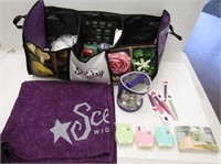 Scentsy Bag, Table Cover, Sample Candles And Misc