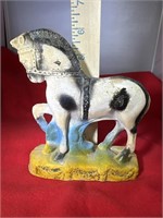 VINTAGE CHALK HORSE, 6" TALL