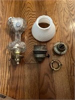 Vintage Oil Lamp Parts