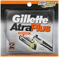 Gillette Atra Plus Razor Blade Cartridges, 10 Coun