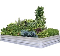 Foyuee metal raised garden bed unused