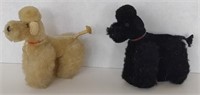 Vtg. Steiff Wool Snobby Poodles (4"×1.5"×4")