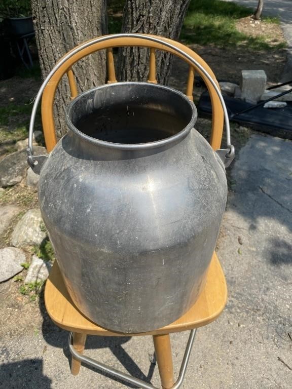 Large Antique Milk Cannister / Vase