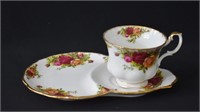 Royal Albert Old Country Roses Dessert Plate & Cup